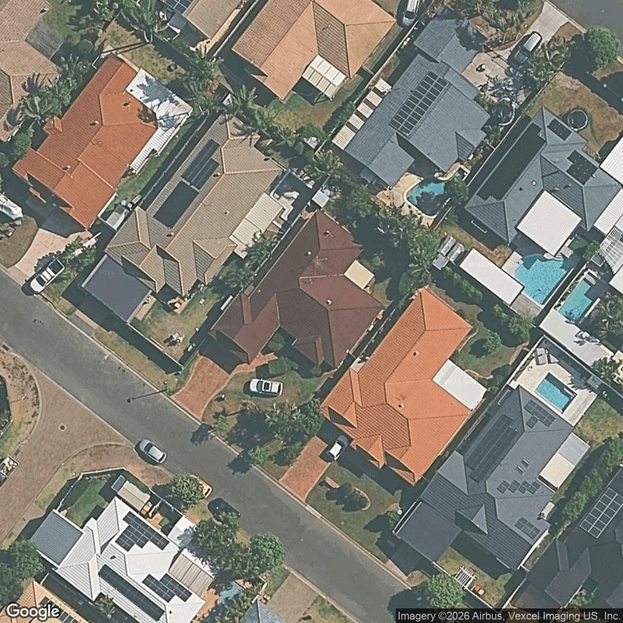 Aerial view of 19 Nuthatch Street, Burleigh Waters QLD 4220