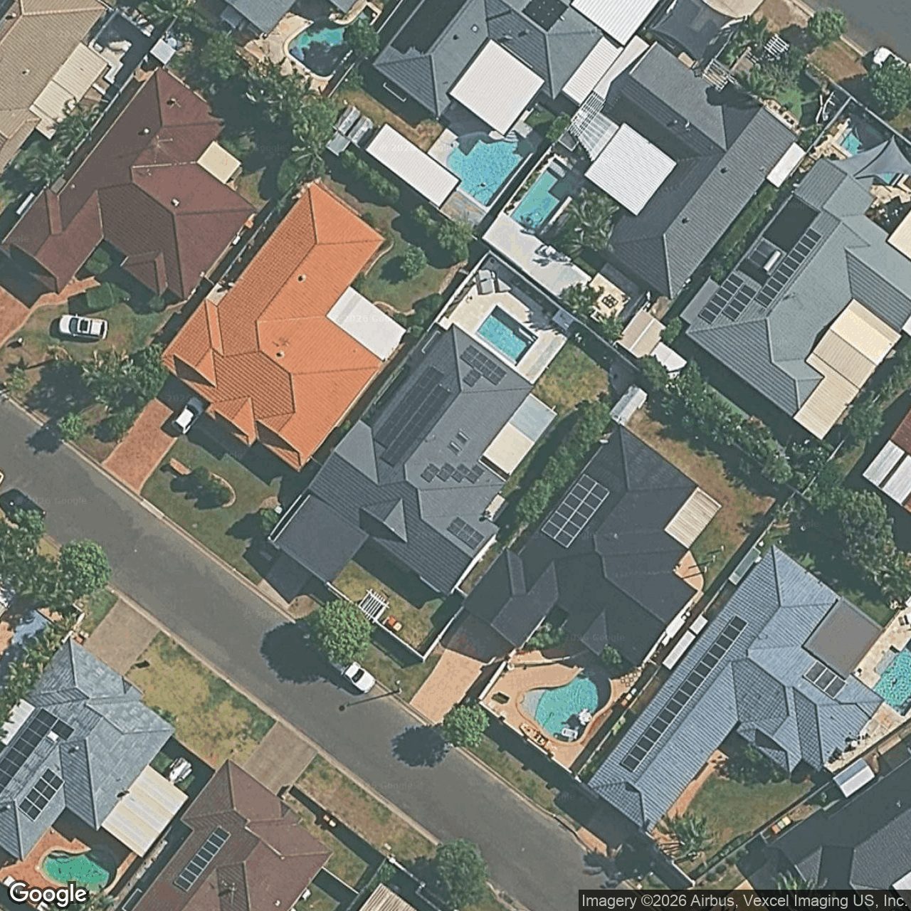 Aerial view of 15 Nuthatch Street, Burleigh Waters QLD 4220