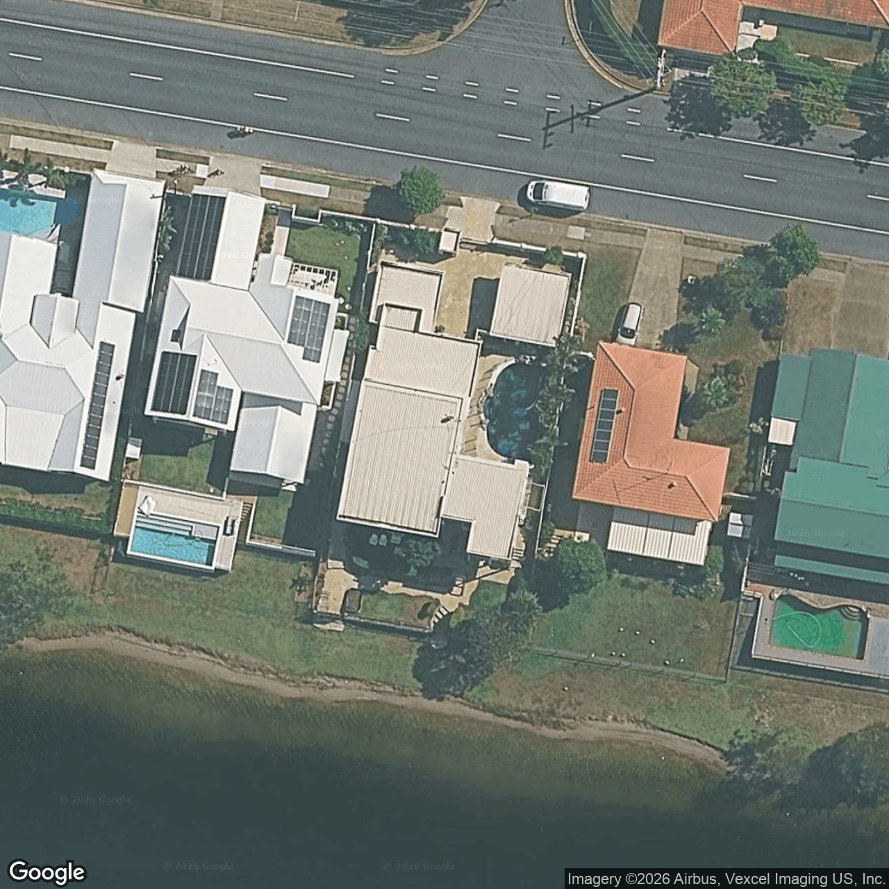 Aerial view of 54 Burleigh Street, Burleigh Waters QLD 4220