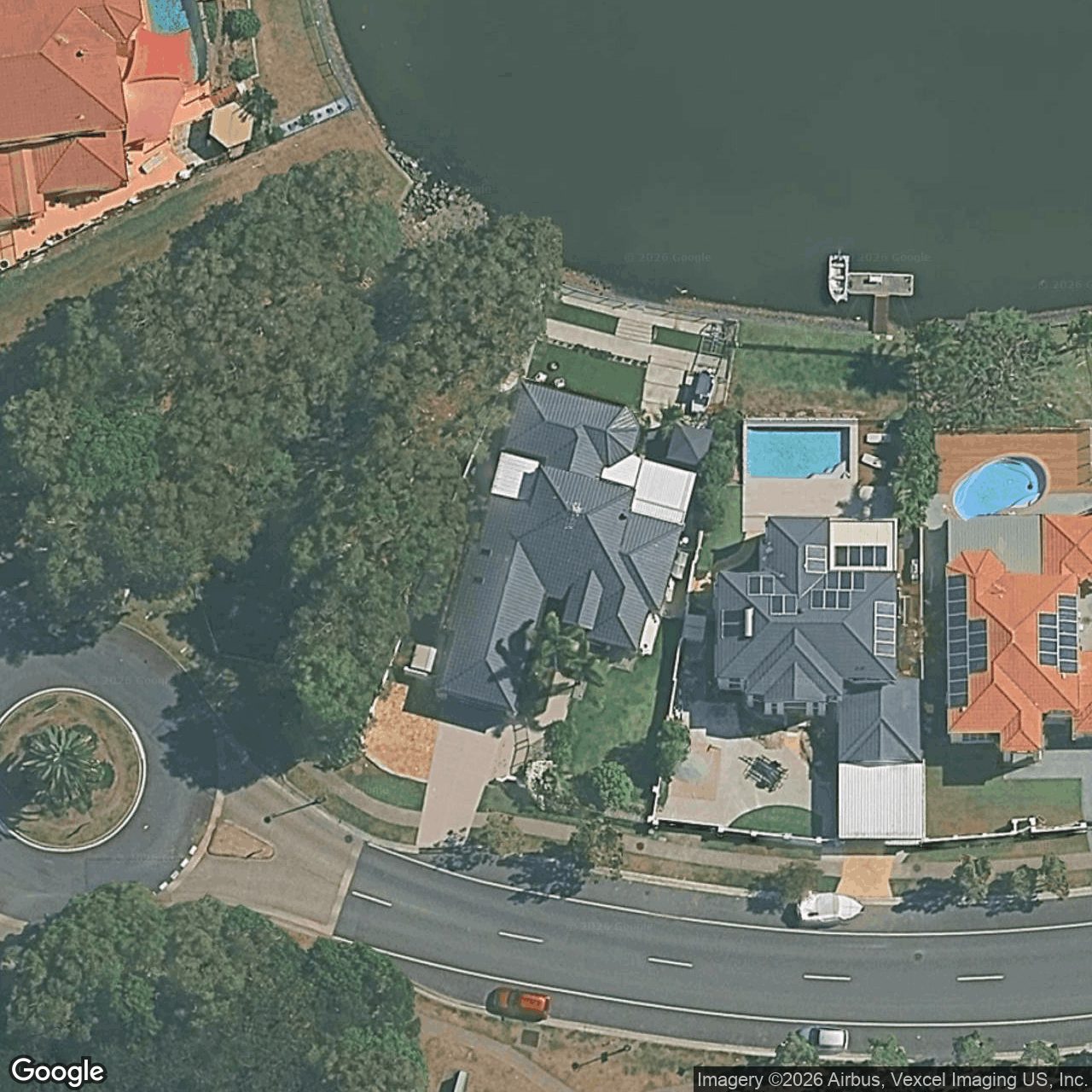 Aerial view of 174 Dunlin Drive, Burleigh Waters QLD 4220