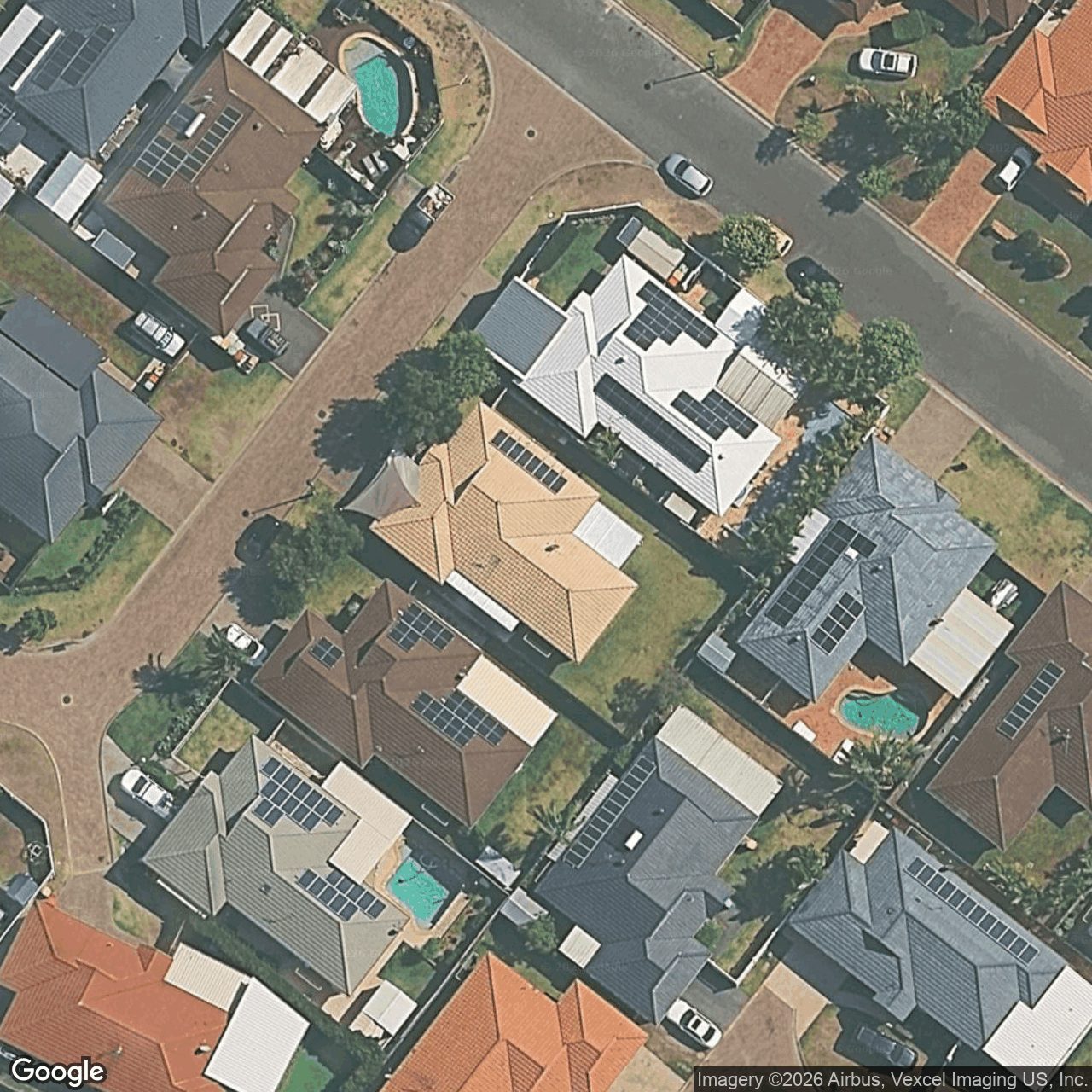 Aerial view of 4 Sparrow Place, Burleigh Waters QLD 4220