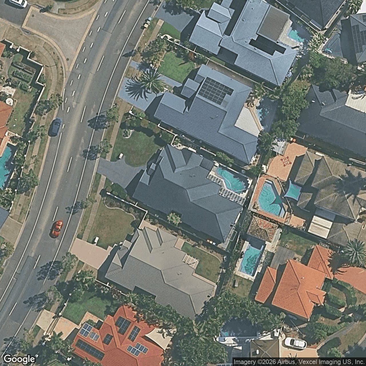 Aerial view of 185 Dunlin Drive, Burleigh Waters QLD 4220