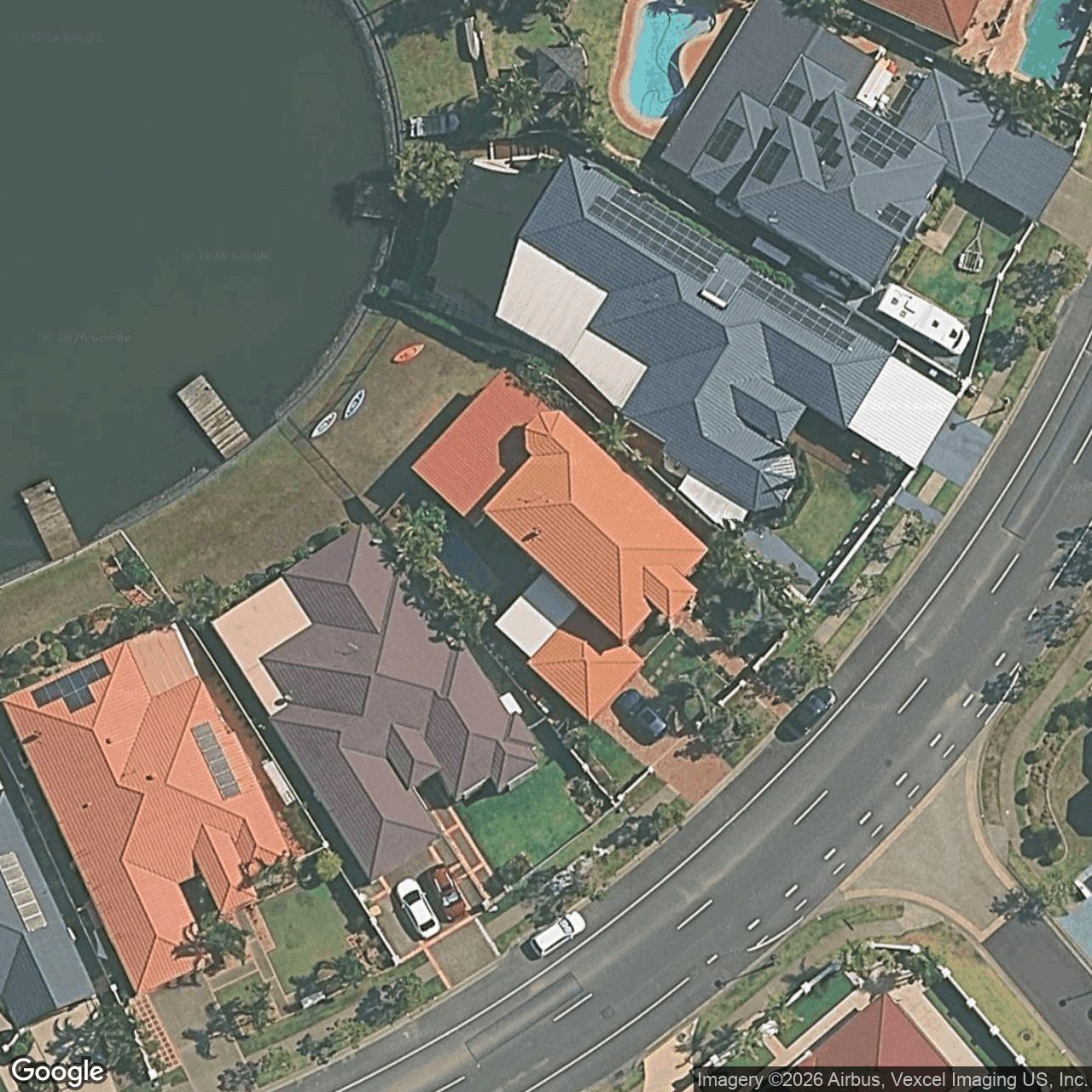Aerial view of 206 Dunlin Drive, Burleigh Waters QLD 4220