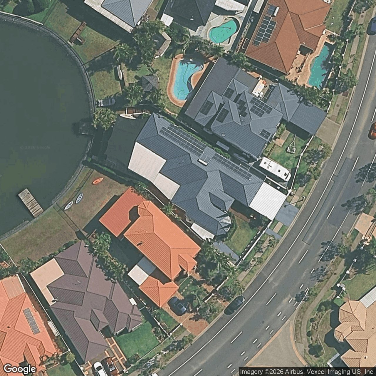 Aerial view of 208 Dunlin Drive, Burleigh Waters QLD 4220