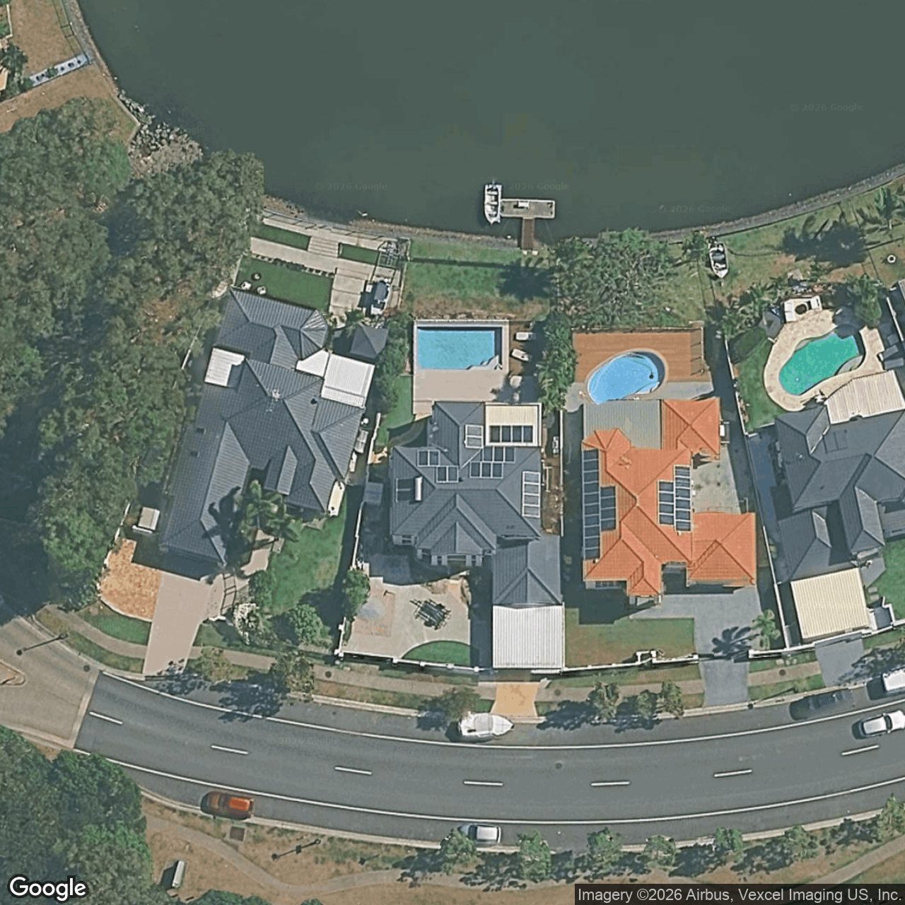 Aerial view of 176 Dunlin Drive, Burleigh Waters QLD 4220