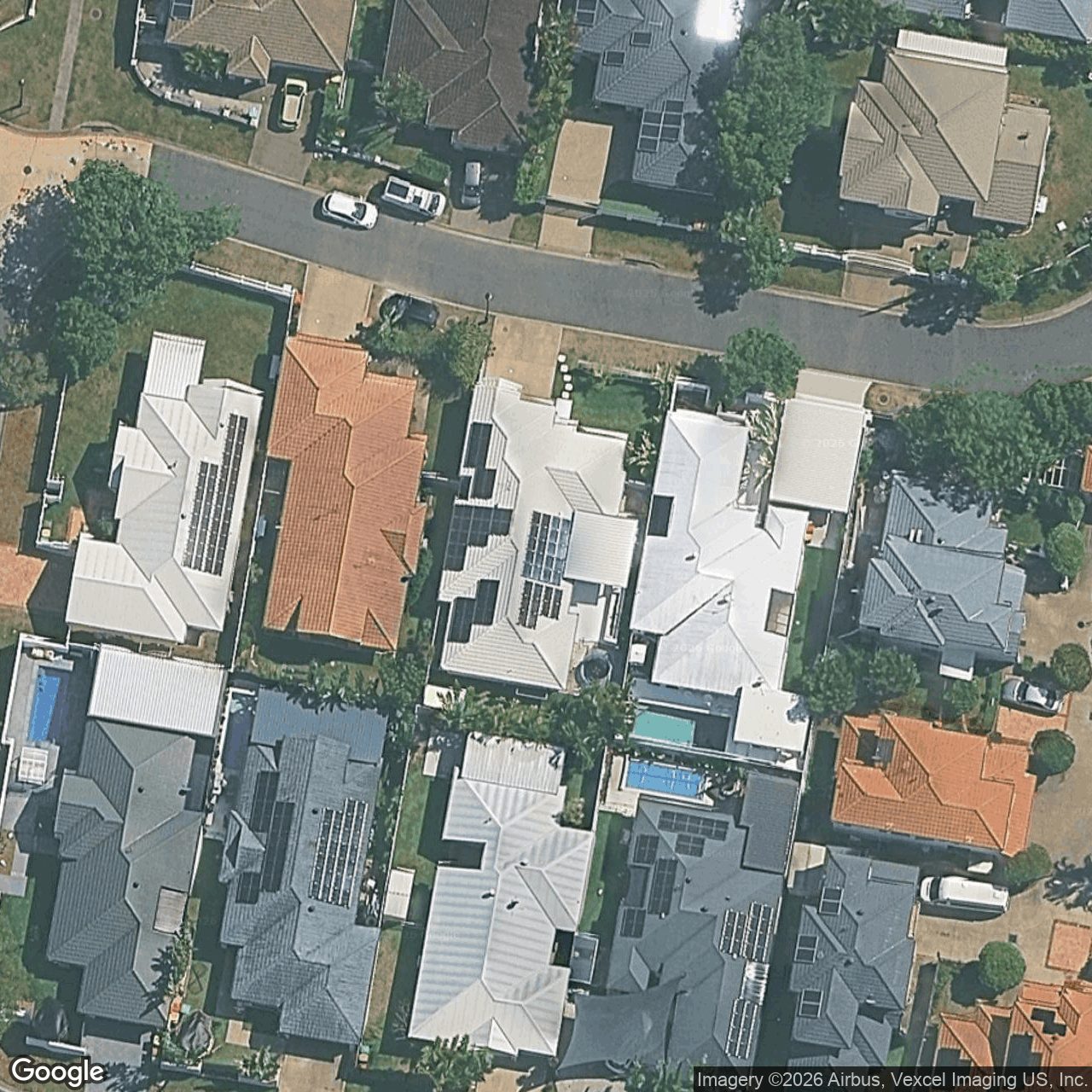 Aerial view of 22 Gardendale Crescent, Burleigh Waters QLD 4220