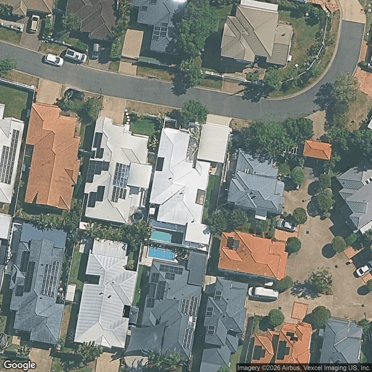 Aerial view of 20 Gardendale Crescent, Burleigh Waters QLD 4220