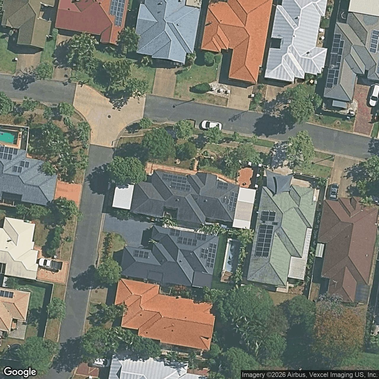 Aerial view of 2 Lakes Circuit, Burleigh Waters QLD 4220
