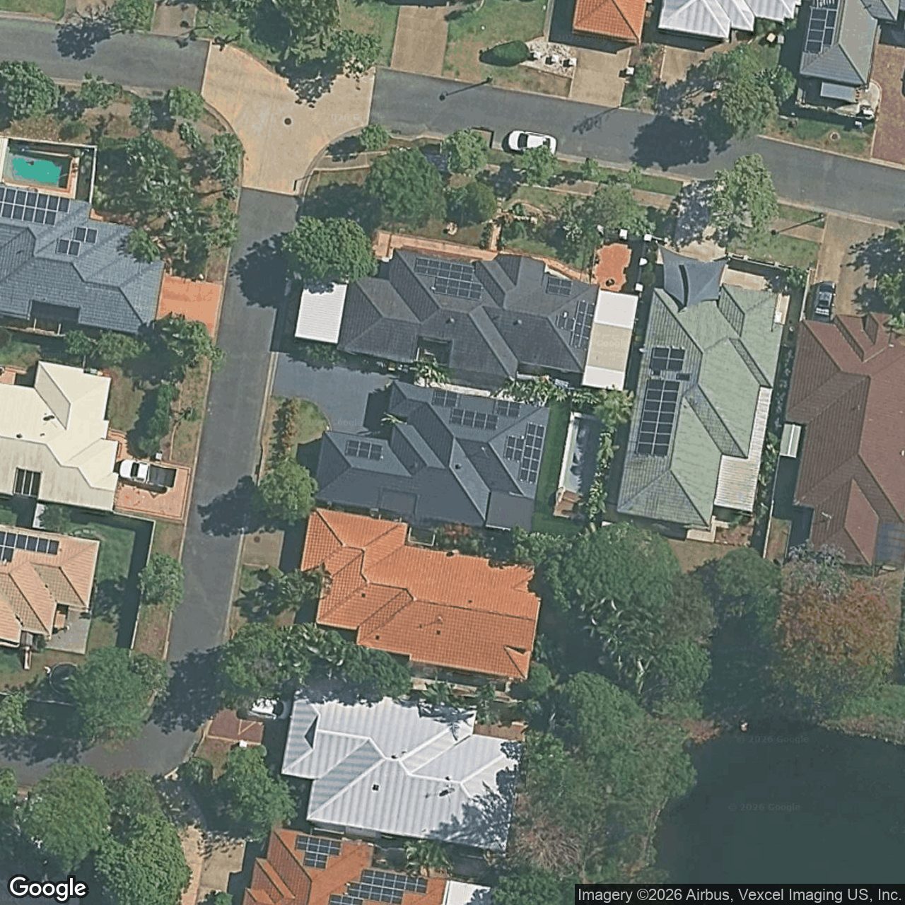 Aerial view of 4 Lakes Circuit, Burleigh Waters QLD 4220
