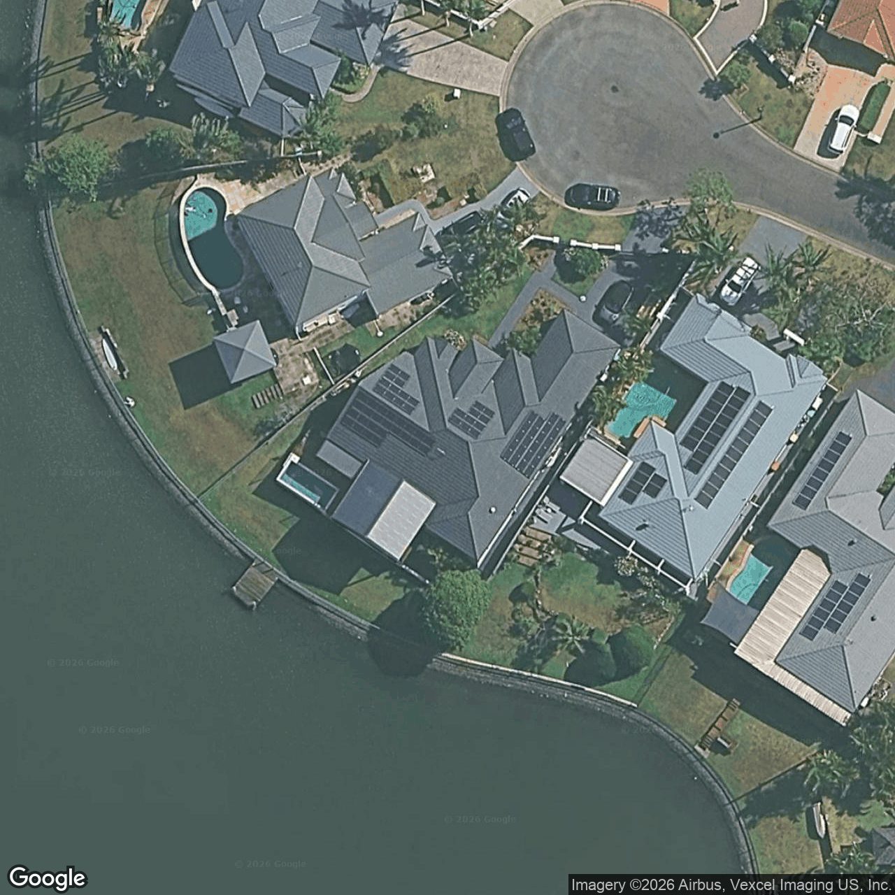 Aerial view of 10 Seychelles Court, Burleigh Waters QLD 4220