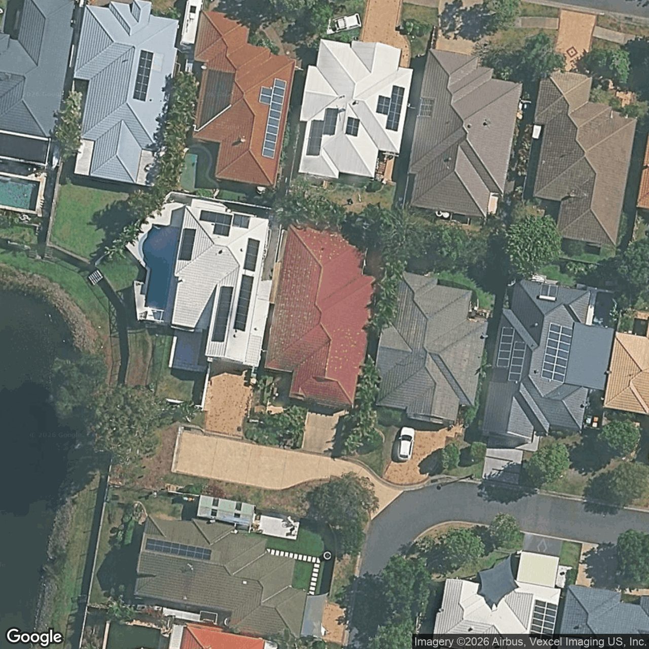 Aerial view of 9 Greendale Place, Burleigh Waters QLD 4220