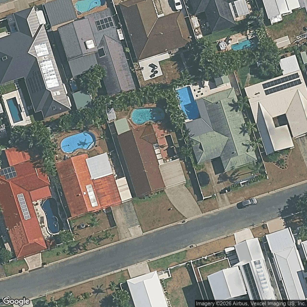 Aerial view of 9 Penguin Parade, Burleigh Waters QLD 4220