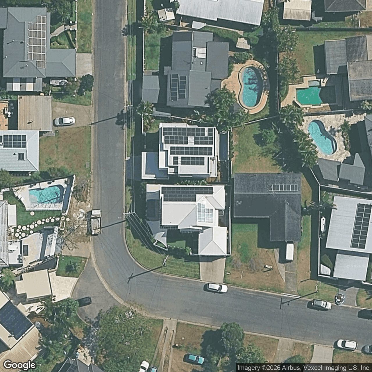 Aerial view of 1 Barwon Street, Burleigh Waters QLD 4220