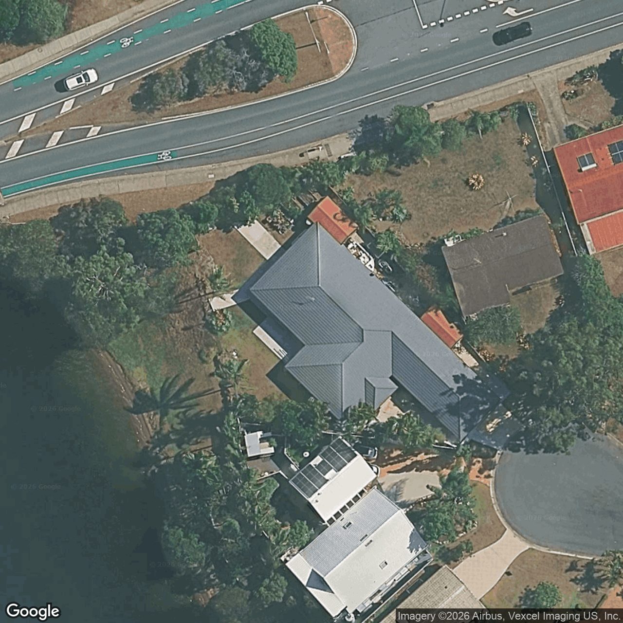 Aerial view of 19 Penguin Parade, Burleigh Waters QLD 4220