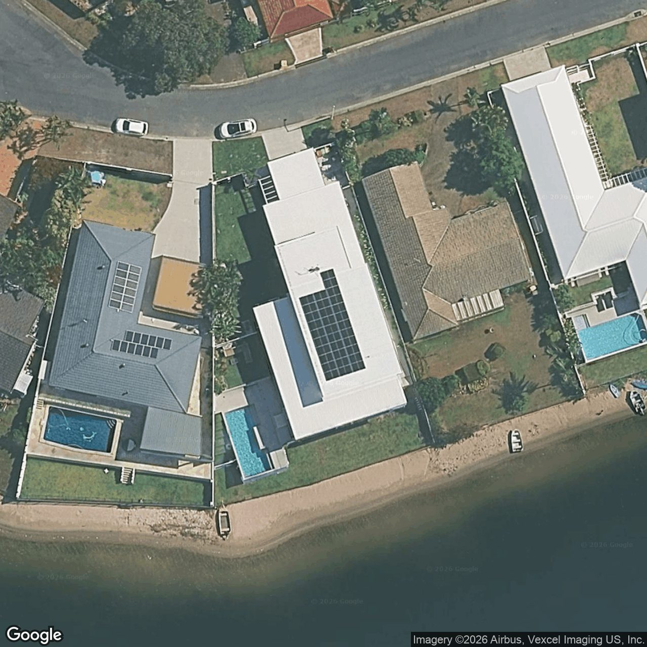 Aerial view of 14 Penguin Parade, Burleigh Waters QLD 4220
