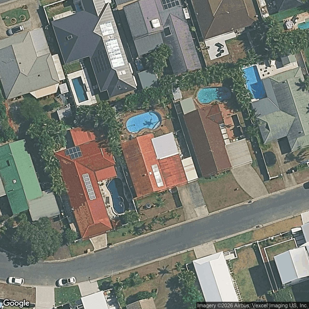 Aerial view of 11 Penguin Parade, Burleigh Waters QLD 4220
