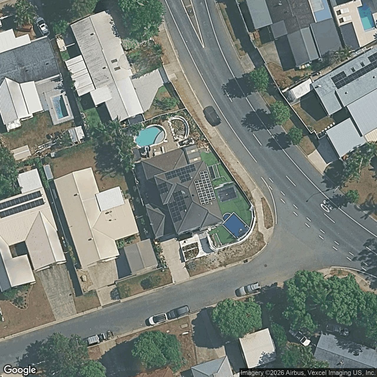 Aerial view of 1 Penguin Parade, Burleigh Waters QLD 4220