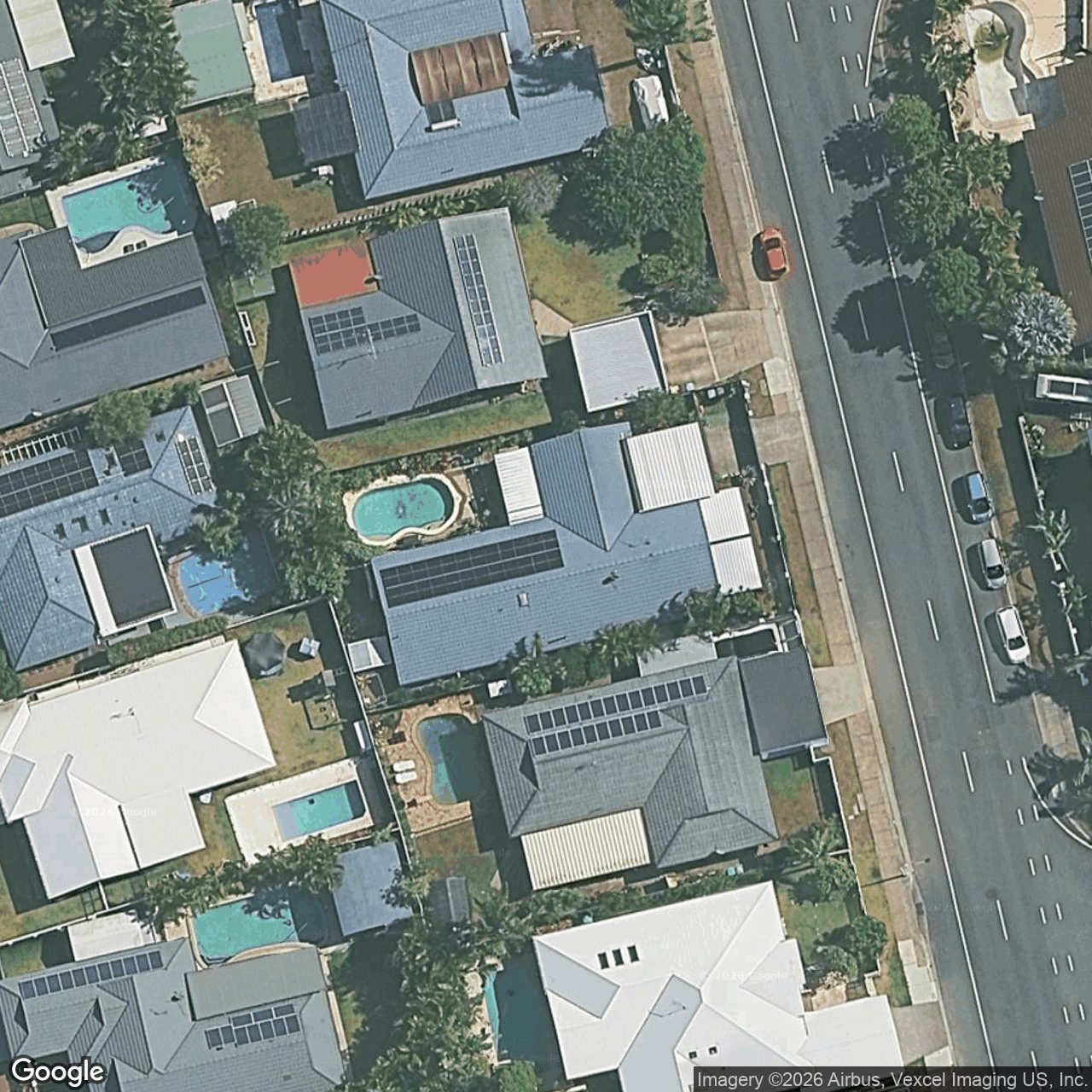 Aerial view of 136 Burleigh Street, Burleigh Waters QLD 4220