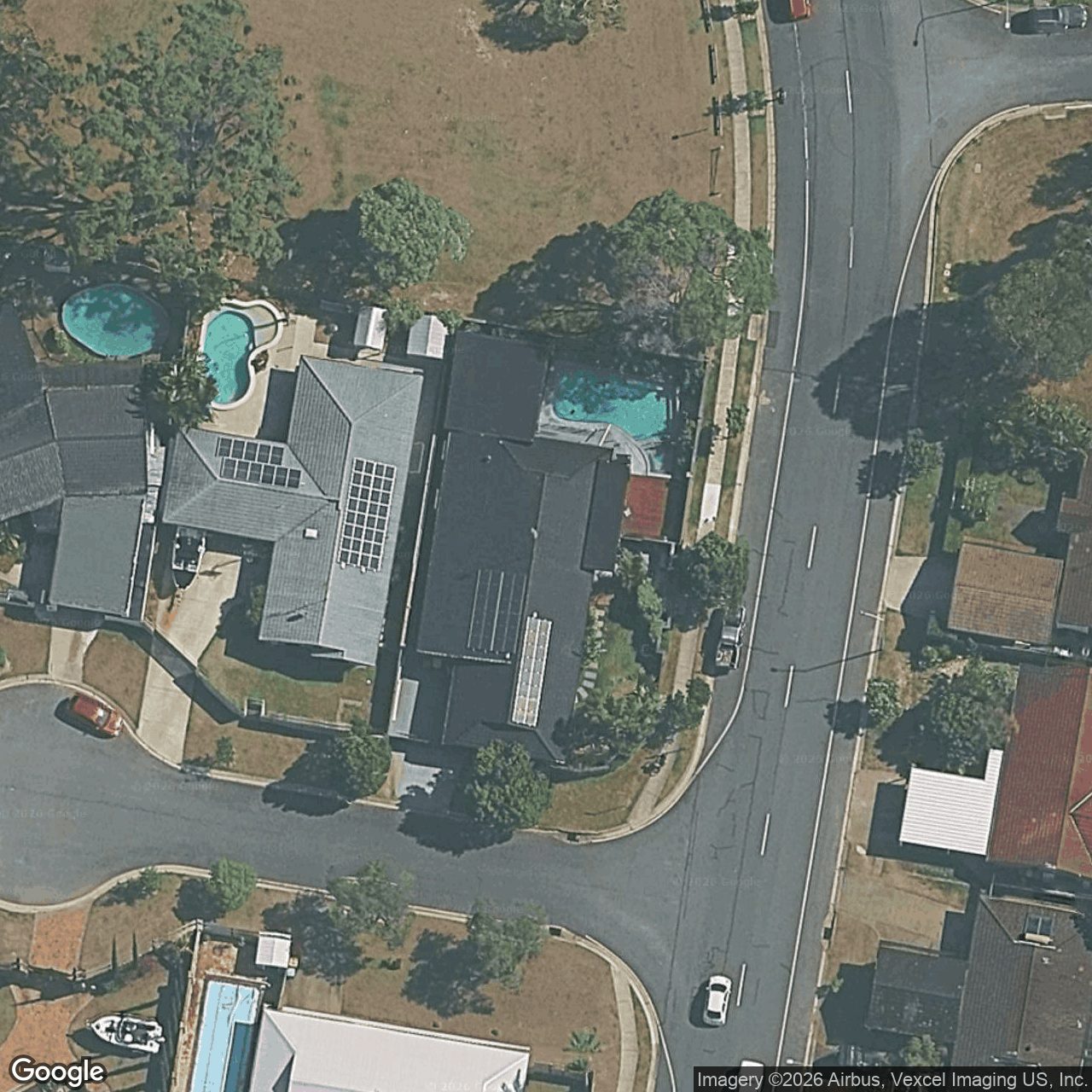 Aerial view of 26 Anthony Drive, Burleigh Waters QLD 4220