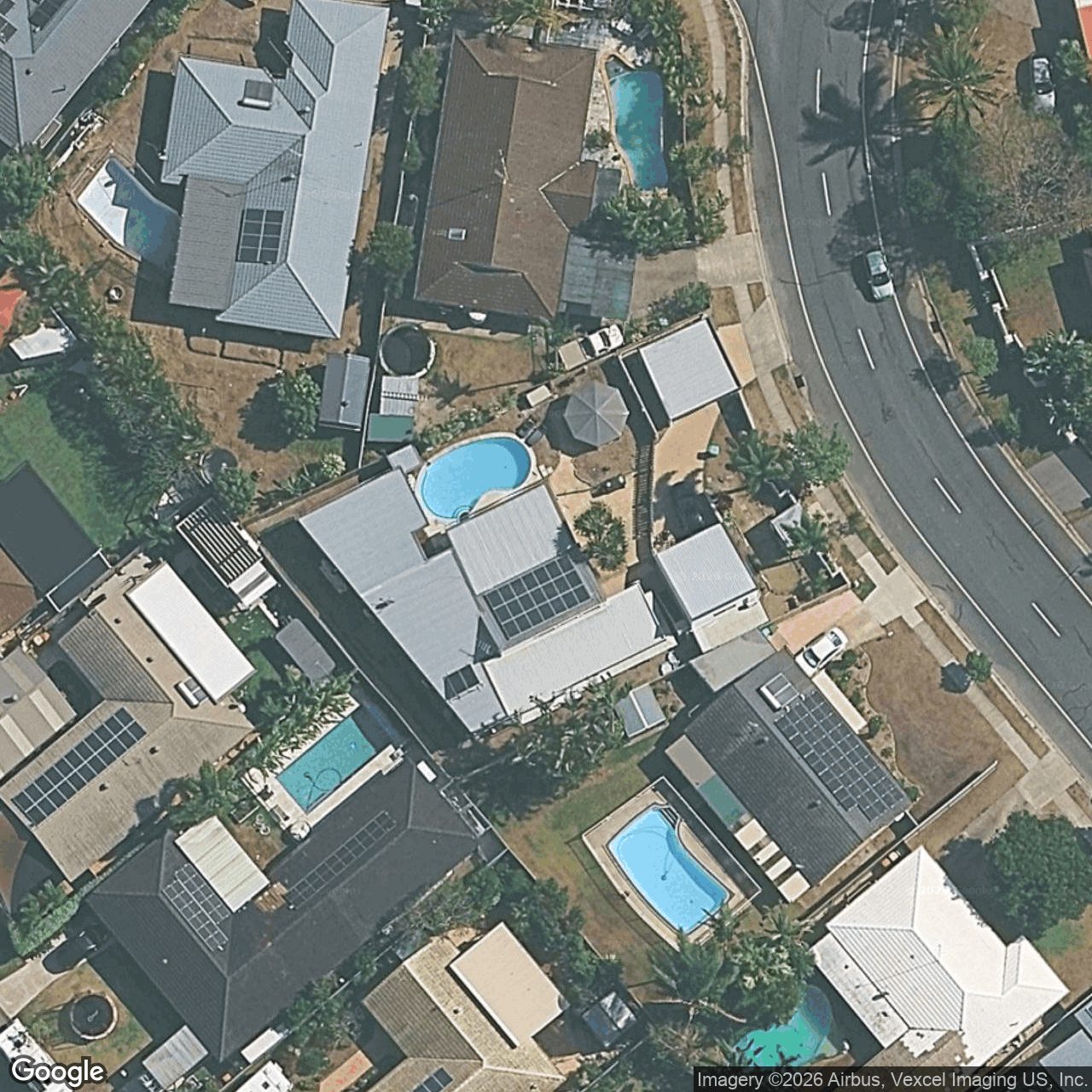 Aerial view of 12 Anthony Drive, Burleigh Waters QLD 4220