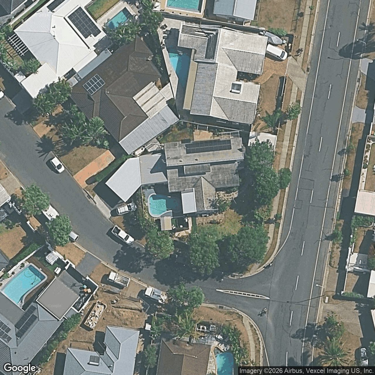 Aerial view of 16 Anthony Drive, Burleigh Waters QLD 4220