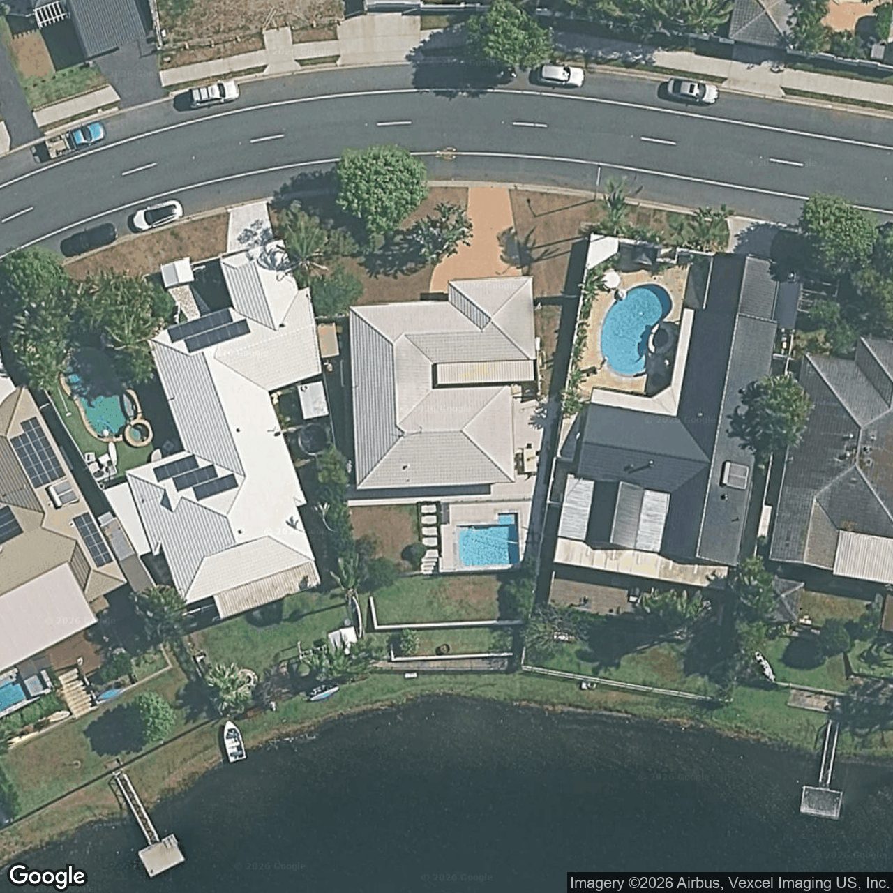 Aerial view of 58 Honeyeater Drive, Burleigh Waters QLD 4220
