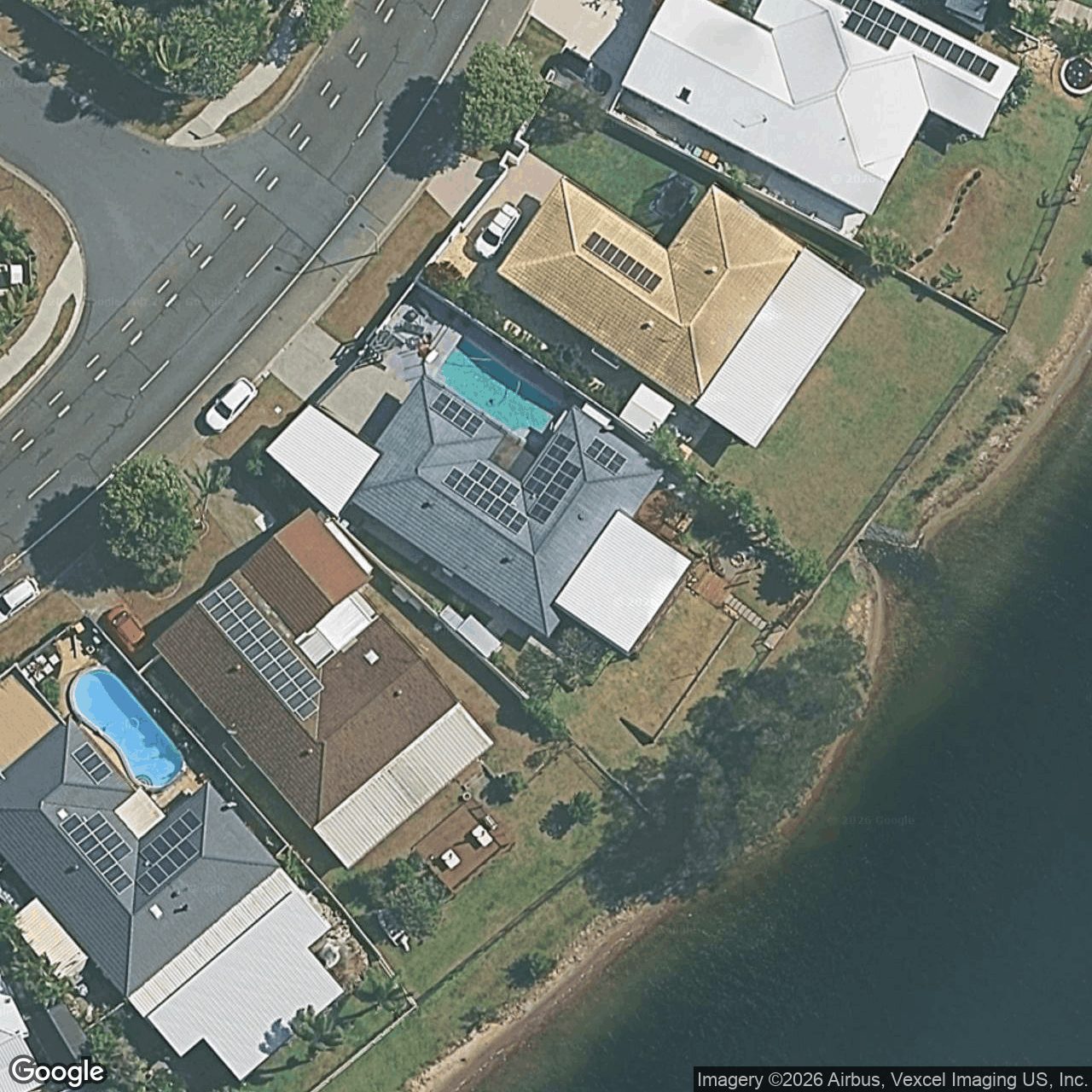 Aerial view of 12 Honeyeater Drive, Burleigh Waters QLD 4220