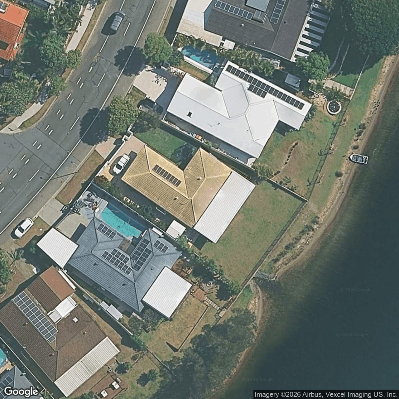 Aerial view of 10 Honeyeater Drive, Burleigh Waters QLD 4220