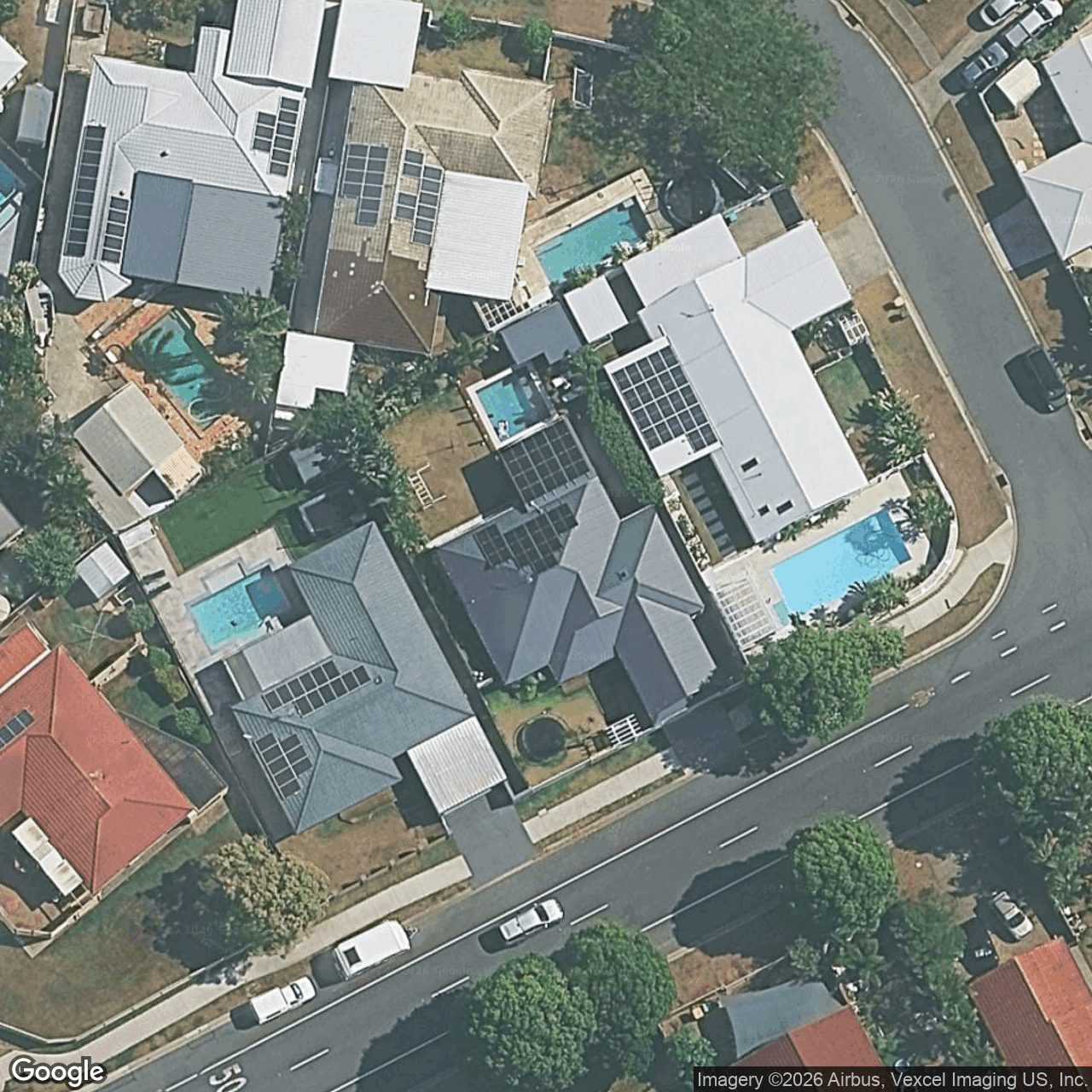 Aerial view of 57 Honeyeater Drive, Burleigh Waters QLD 4220