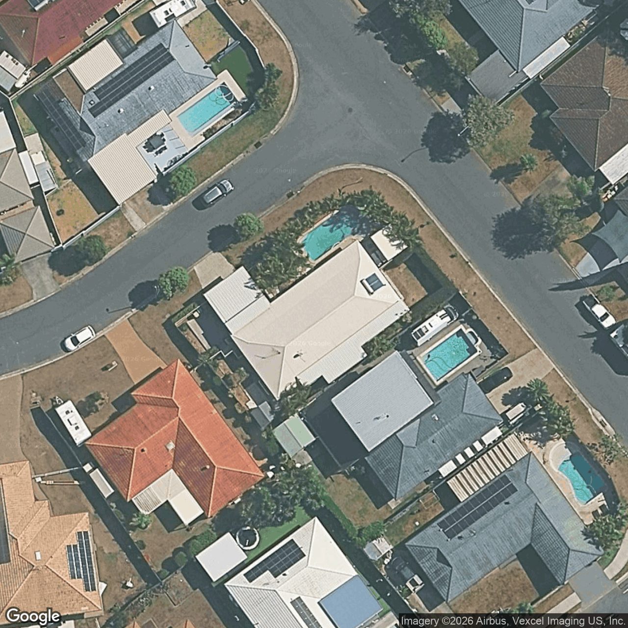 Aerial view of 2 Coronet Crescent, Burleigh Waters QLD 4220