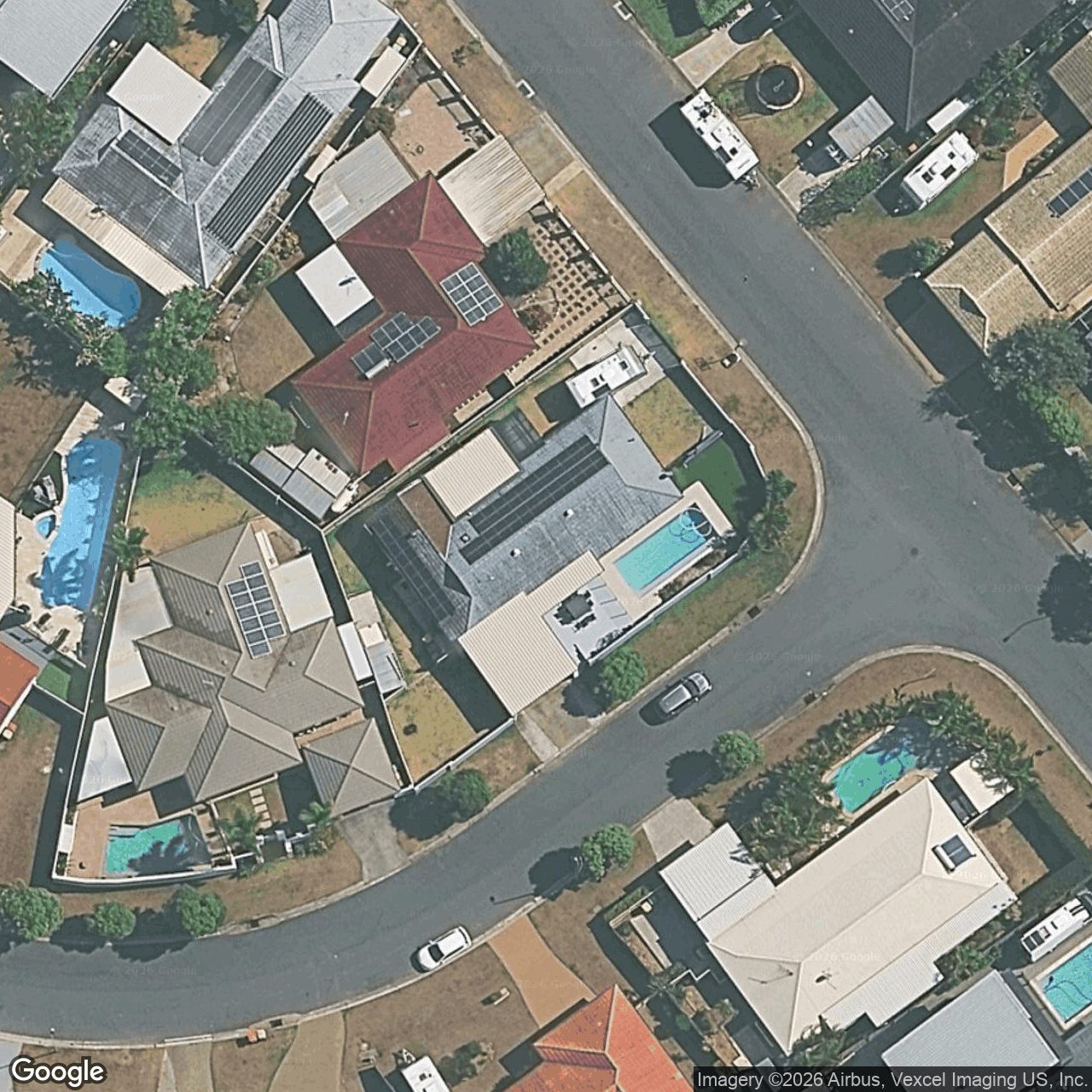 Aerial view of 1 Coronet Crescent, Burleigh Waters QLD 4220