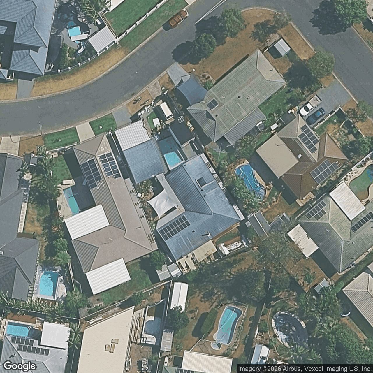 Aerial view of 4 Pipit Parade, Burleigh Waters, QLD 4220