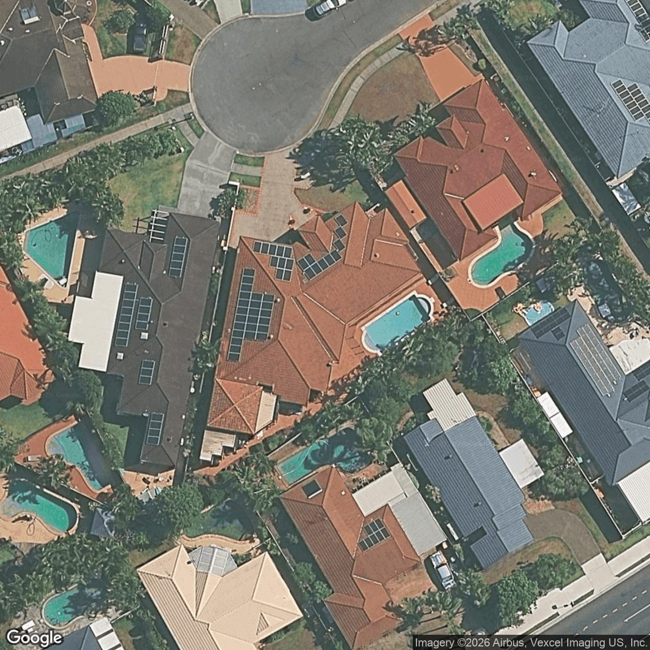Aerial view of 26 Sittella Crescent, Burleigh Waters QLD 4220