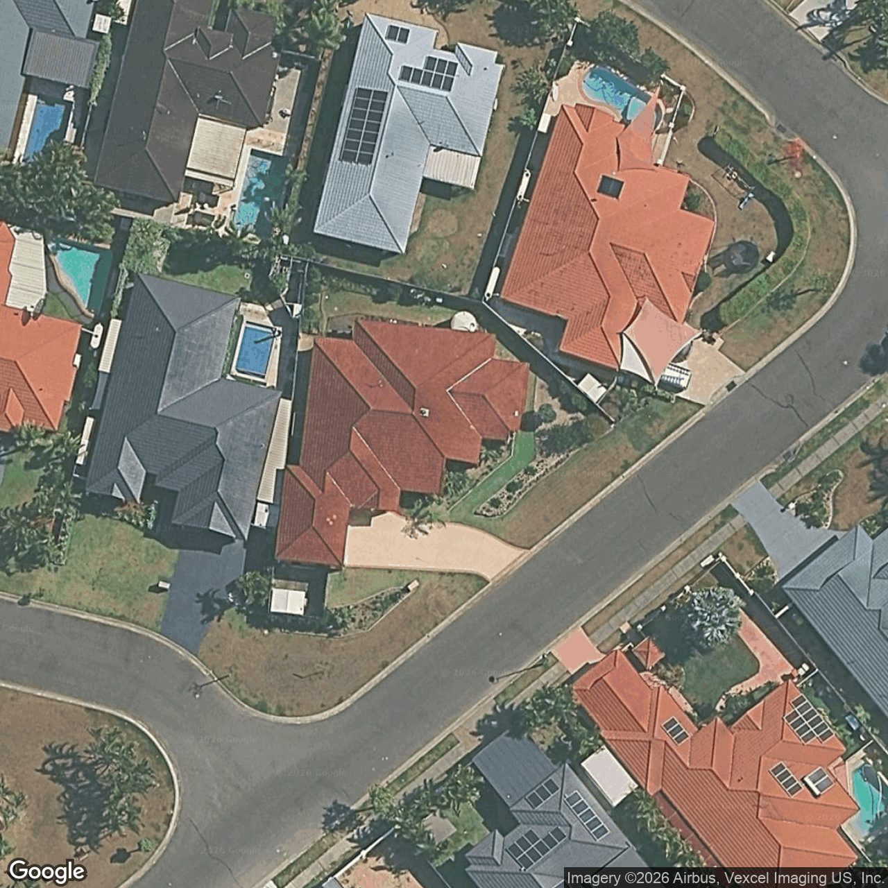 Aerial view of 7 Sittella Crescent, Burleigh Waters QLD 4220