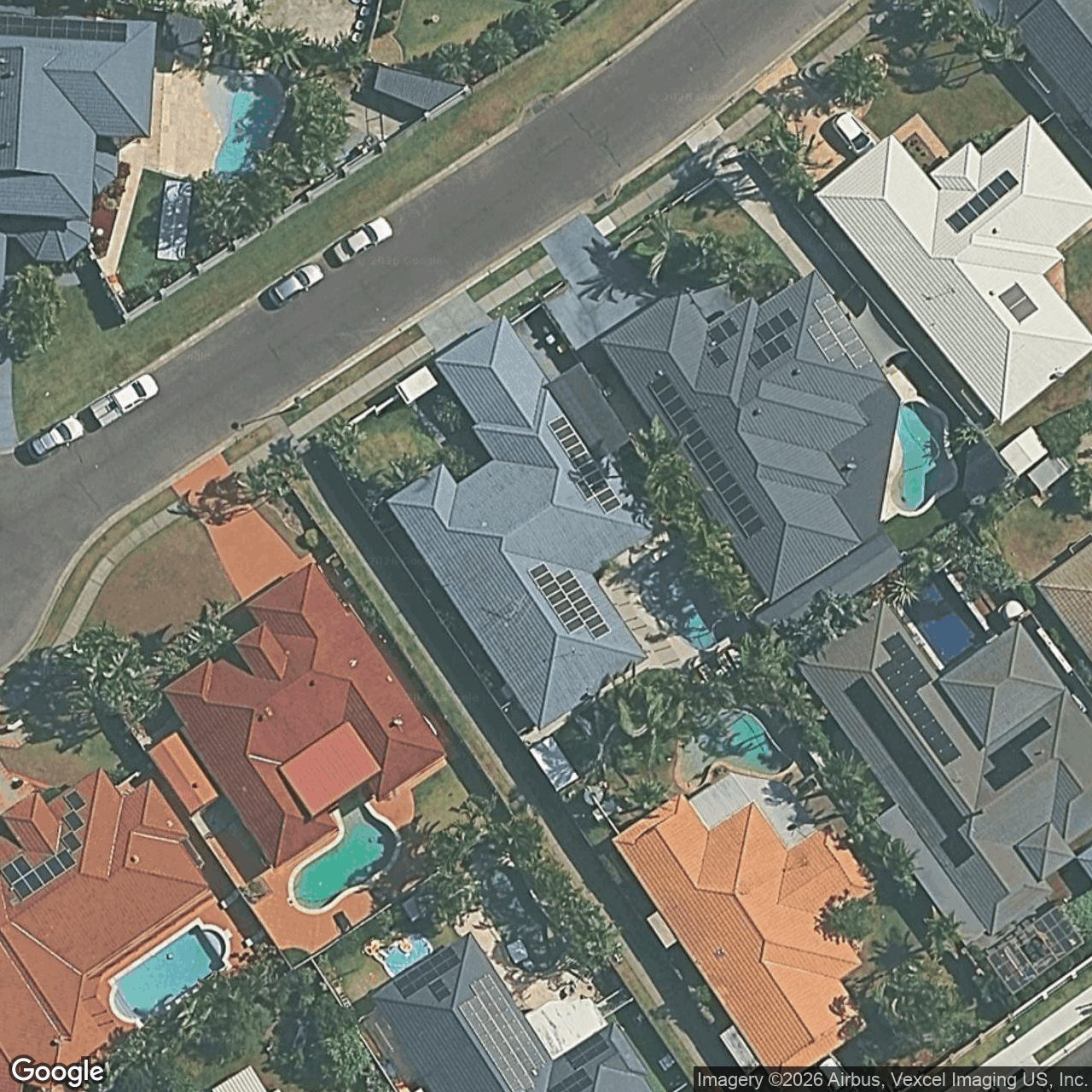 Aerial view of 22 Sittella Crescent, Burleigh Waters QLD 4220