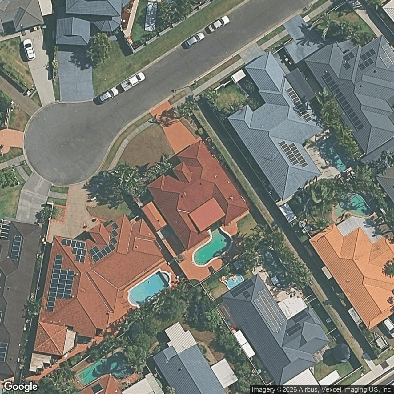 Aerial view of 24 Sittella Crescent, Burleigh Waters QLD 4220