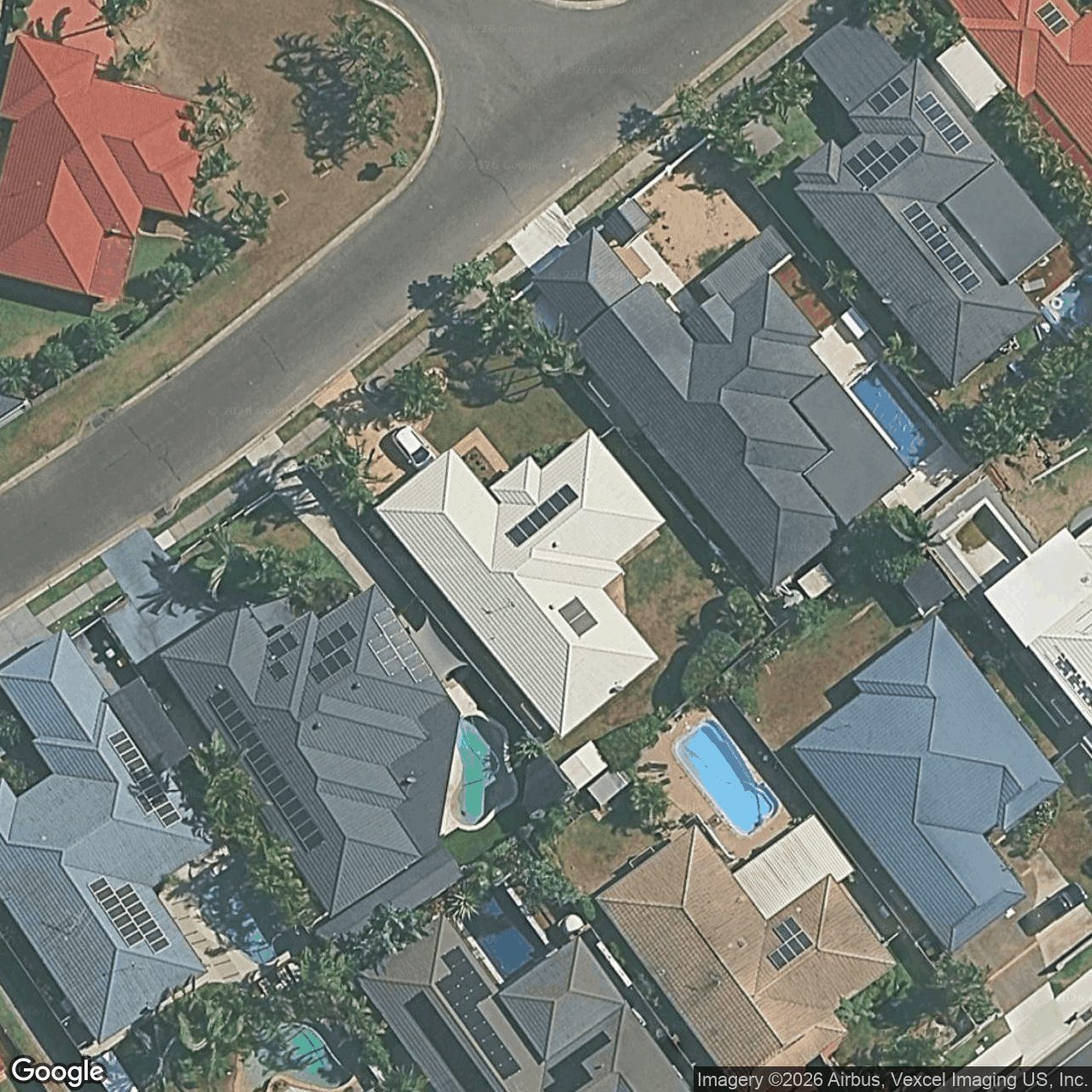 Aerial view of 18 Sittella Crescent, Burleigh Waters QLD 4220