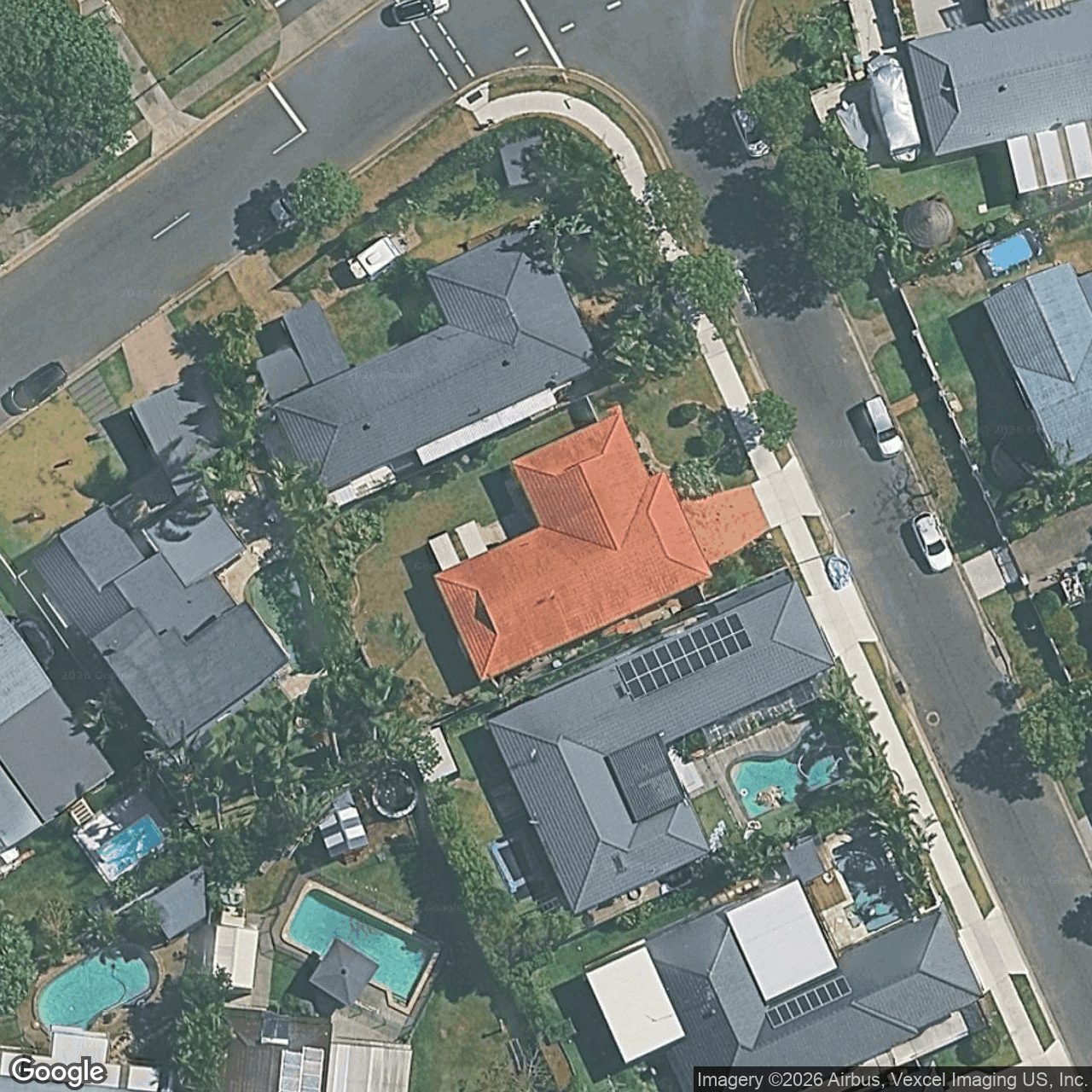 Aerial view of 3 Limkin Street, Burleigh Waters QLD 4220