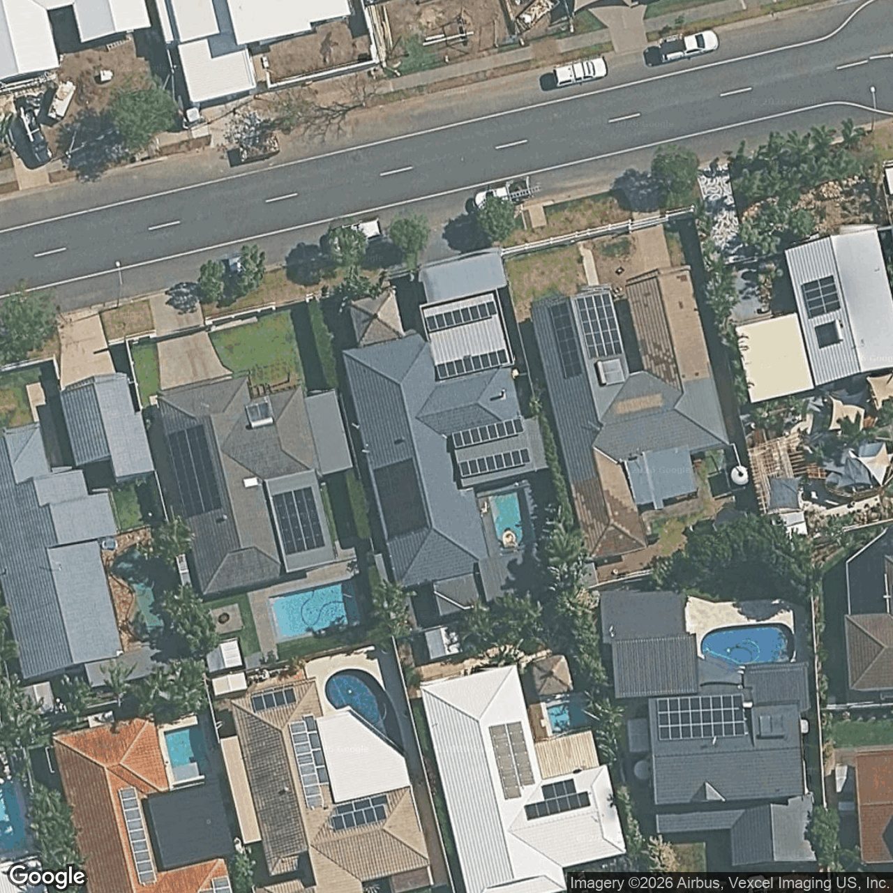 Aerial view of 8 Auk Avenue, Burleigh Waters QLD 4220