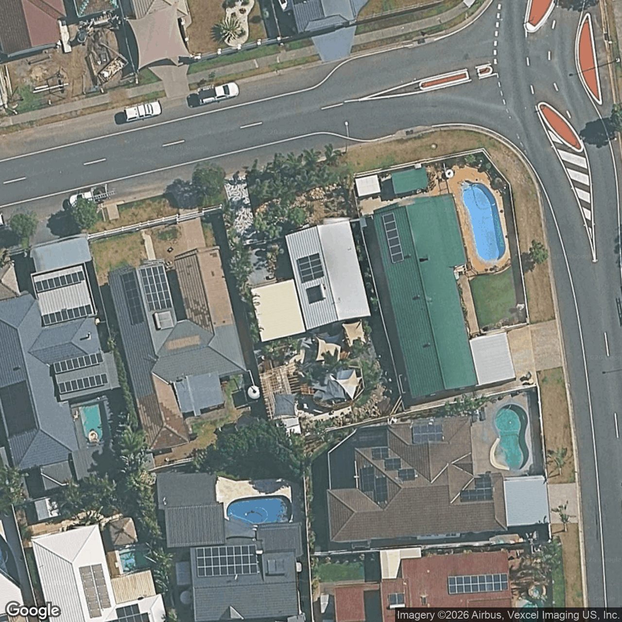 Aerial view of 4 Auk Avenue, Burleigh Waters QLD 4220