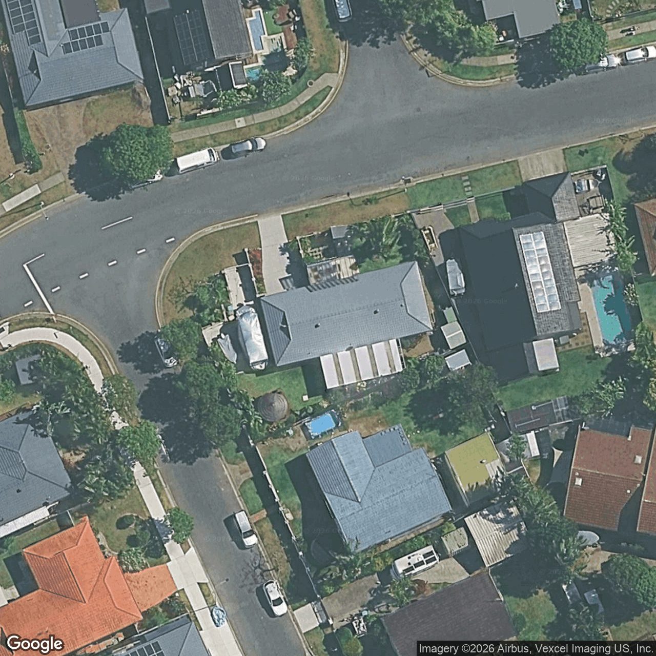Aerial view of 2 Limkin Street, Burleigh Waters QLD 4220