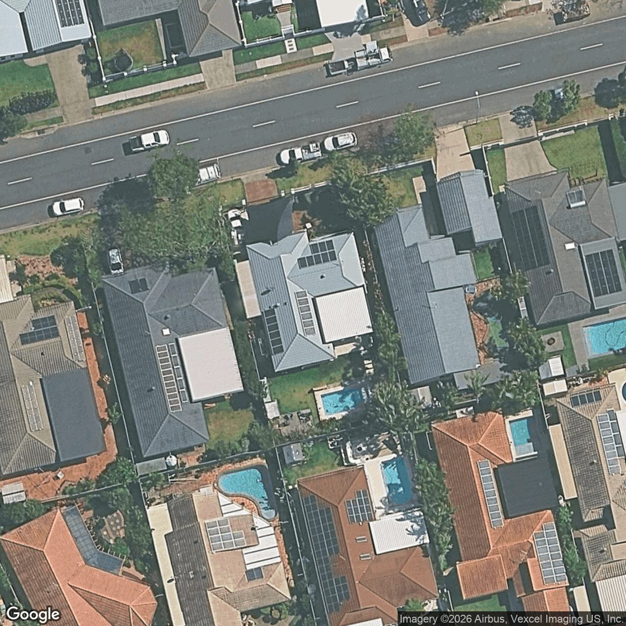 Aerial view of 14 Auk Avenue, Burleigh Waters QLD 4220