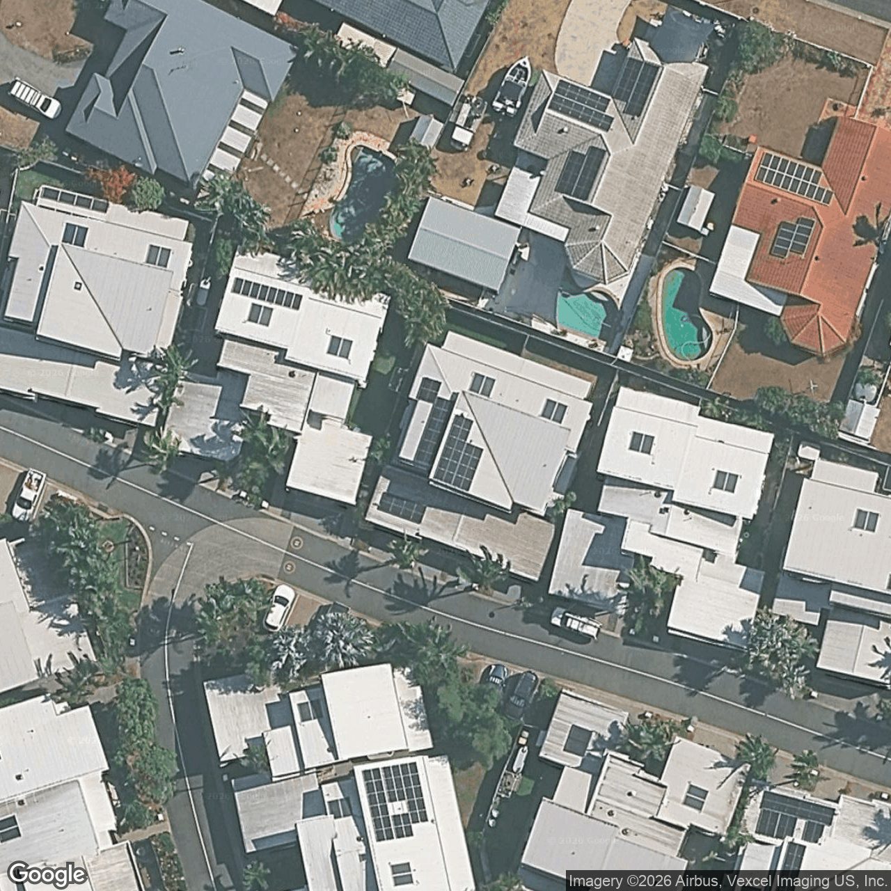 Aerial view of 70 Venice Street, Burleigh Waters QLD 4220