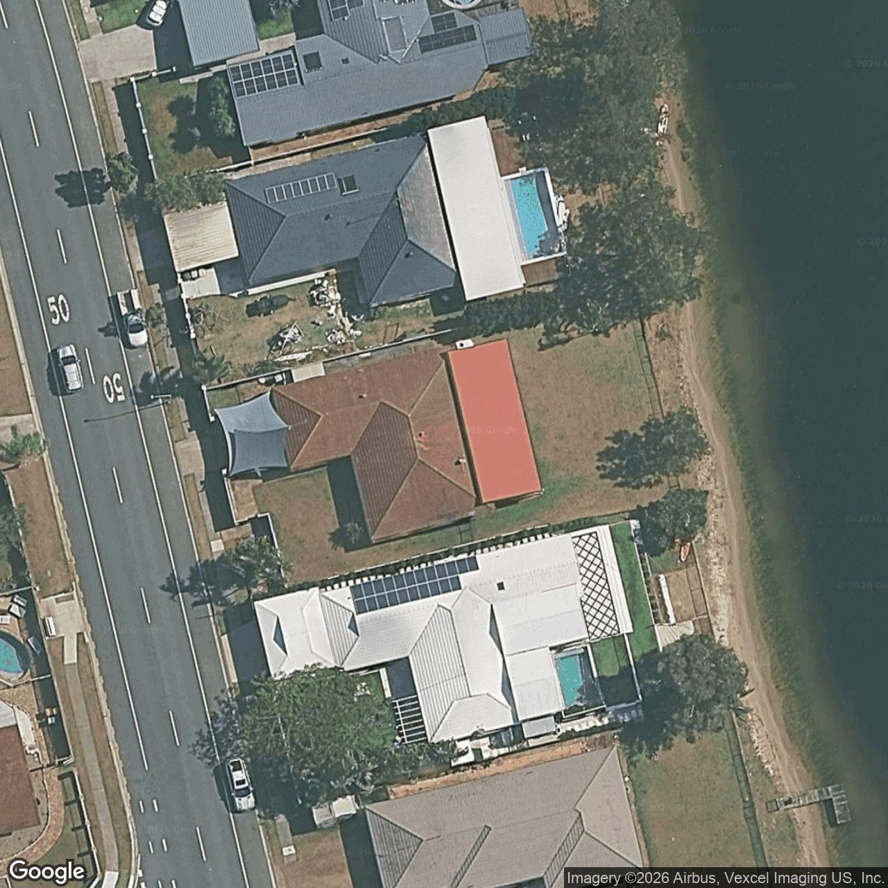 Aerial view of 46 Dunlin Drive, Burleigh Waters QLD 4220