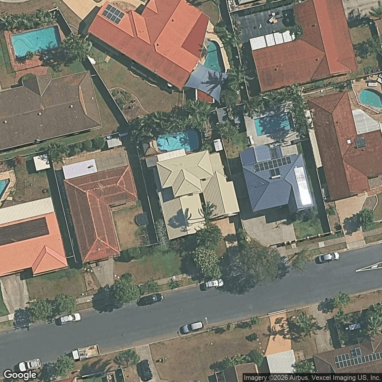Aerial view of 5 Razorbill Street, Burleigh Waters QLD 4220