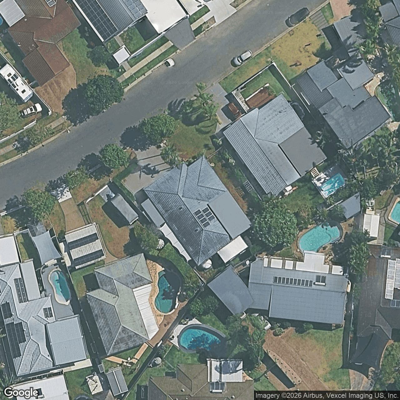 Aerial view of 38 Razorbill Street, Burleigh Waters QLD 4220