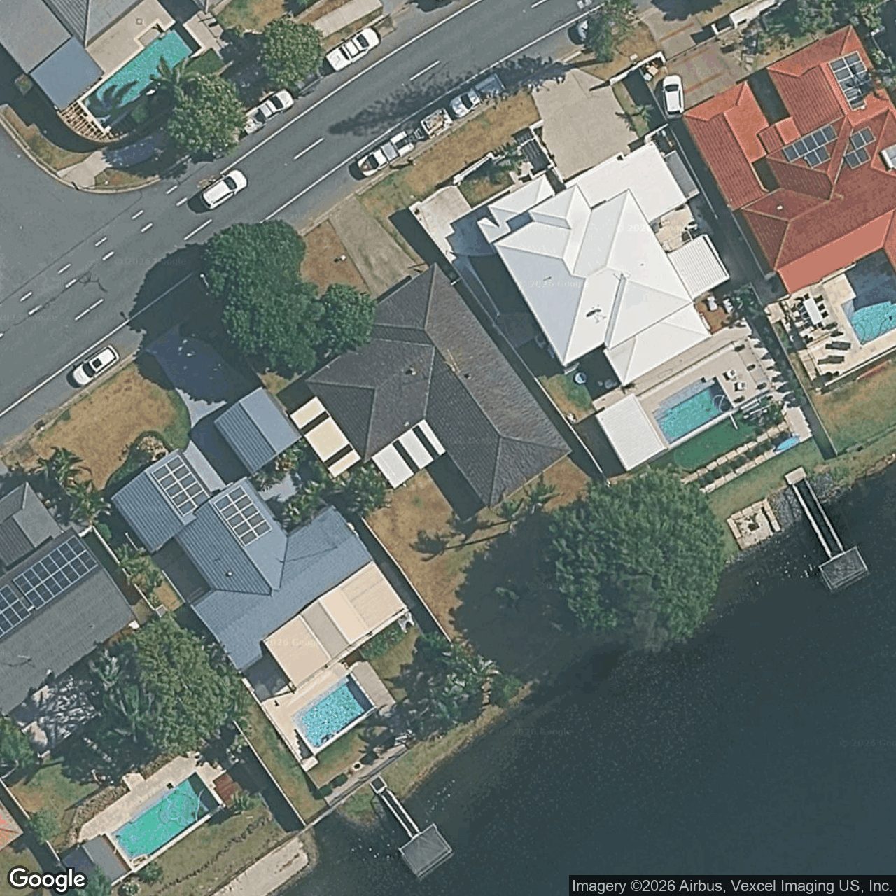 Aerial view of 80 Honeyeater Drive, Burleigh Waters QLD 4220