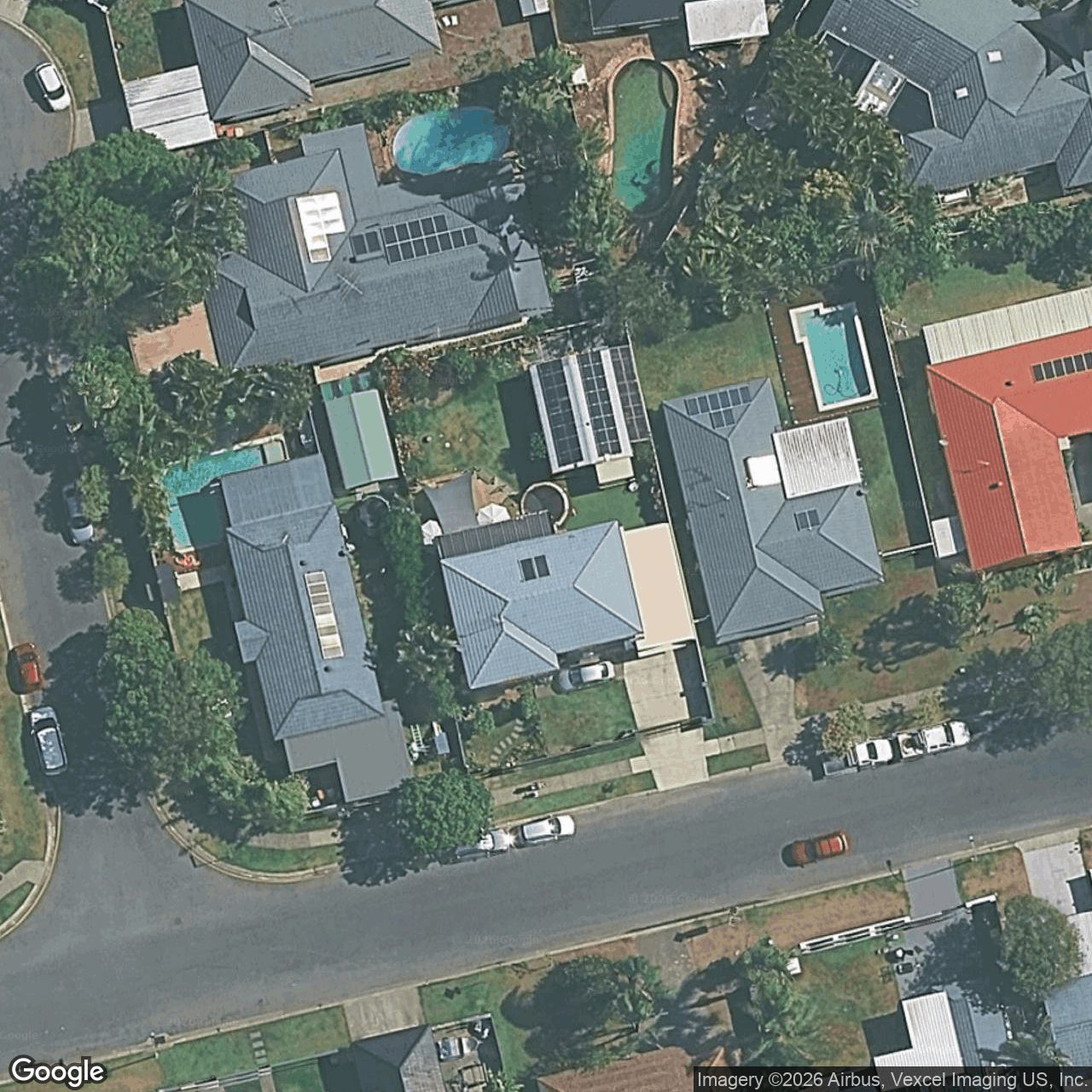 Aerial view of 25 Razorbill Street, Burleigh Waters QLD 4220