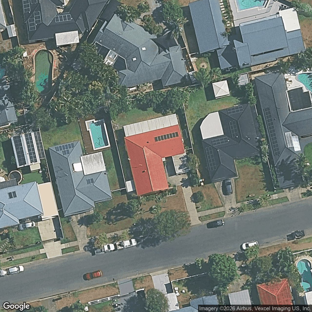 Aerial view of 21 Razorbill Street, Burleigh Waters QLD 4220