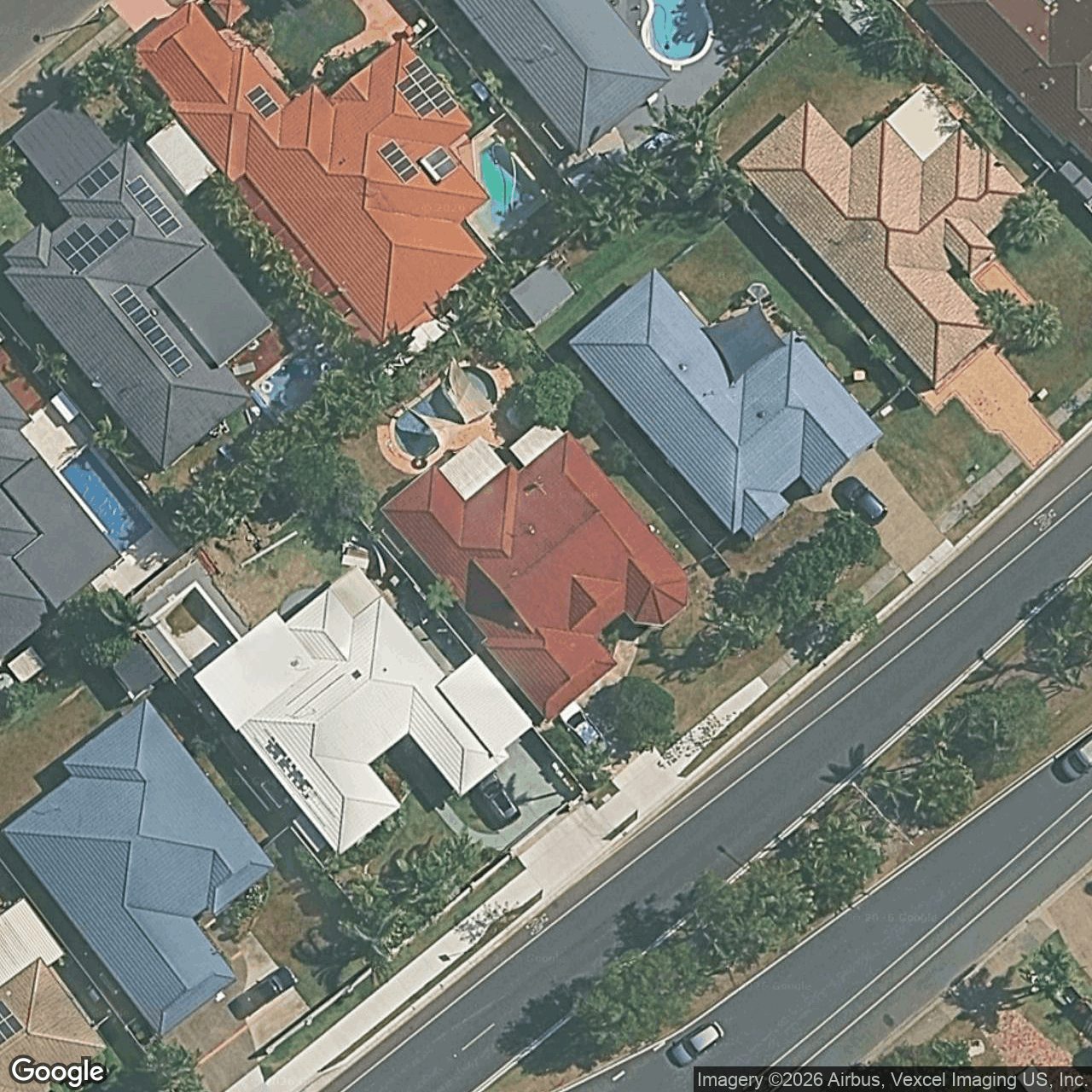 Aerial view of 165 Christine Avenue, Burleigh Waters QLD 4220